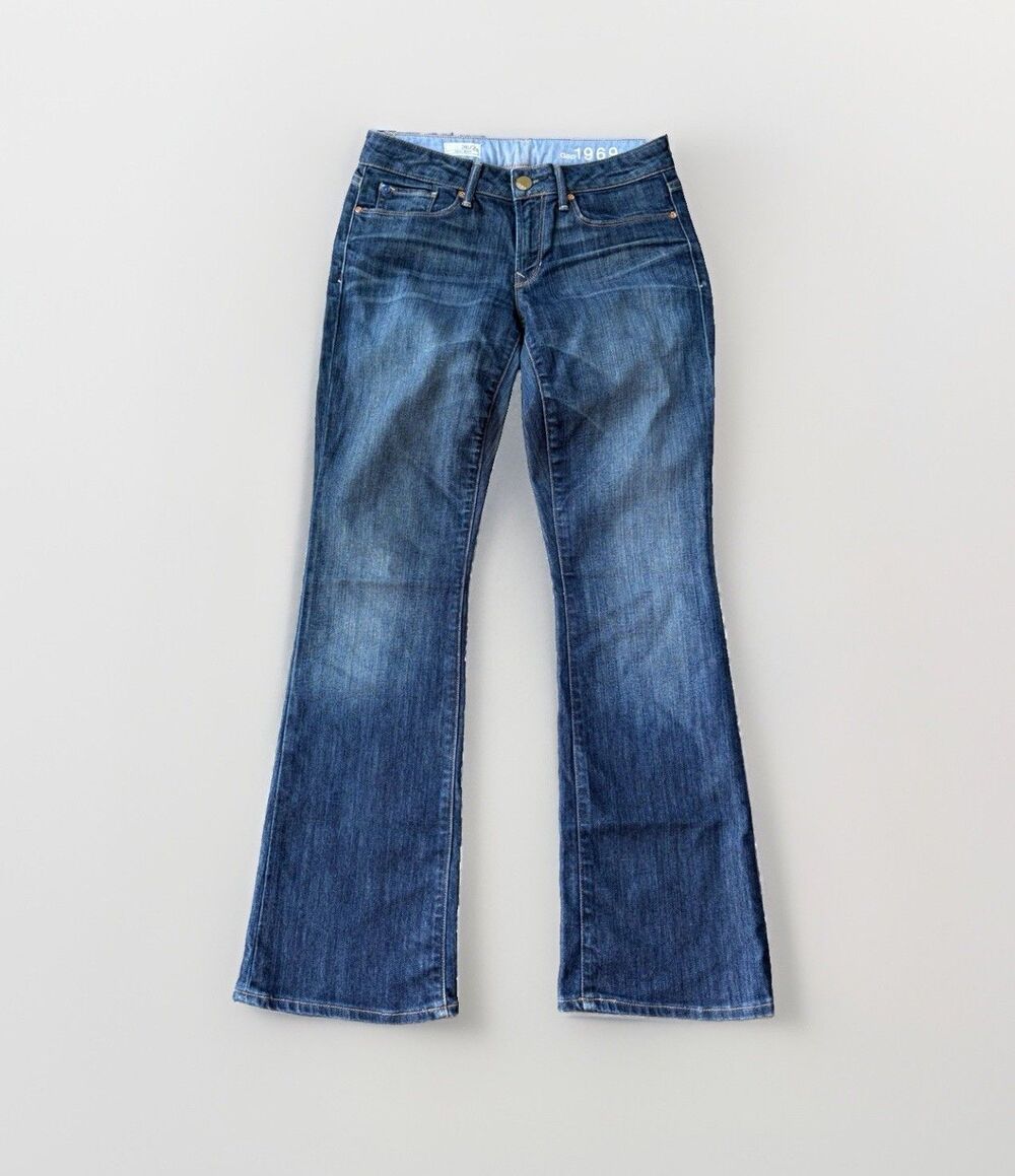 Gap Sexy Bootcut Jeans Size 2 Dark Wash Gap 1969 Soft Low Rise